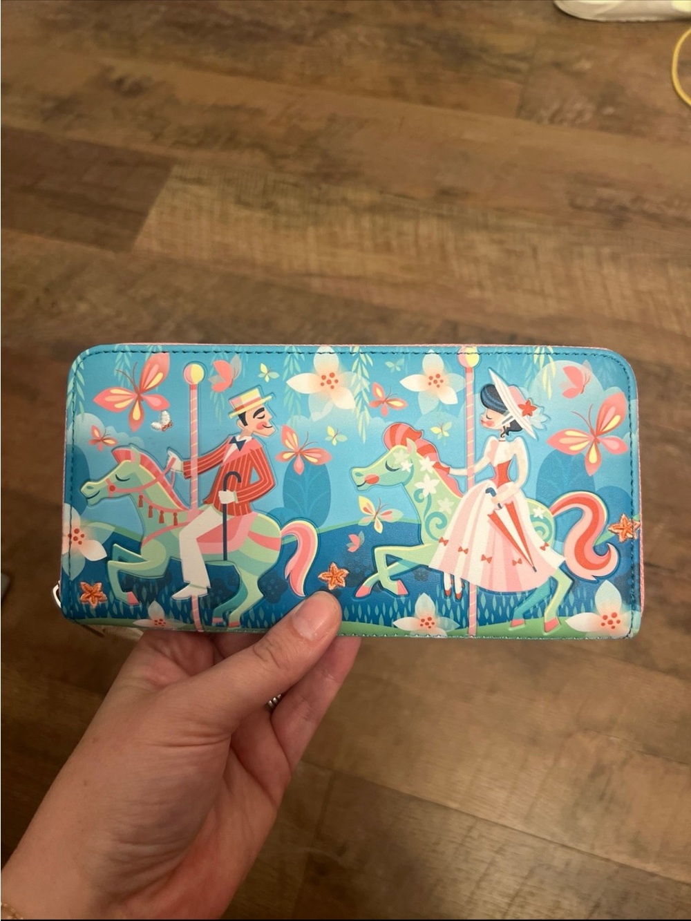 Loungefly Mary Poppins Jolly Holiday Zip-Around Wallet